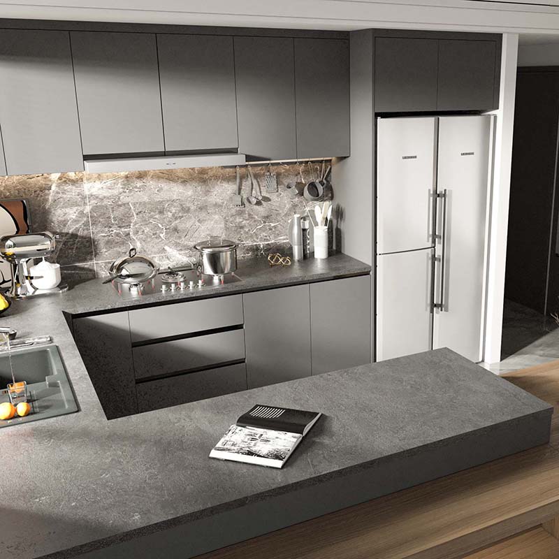 Armoire de cuisine en bois moderne